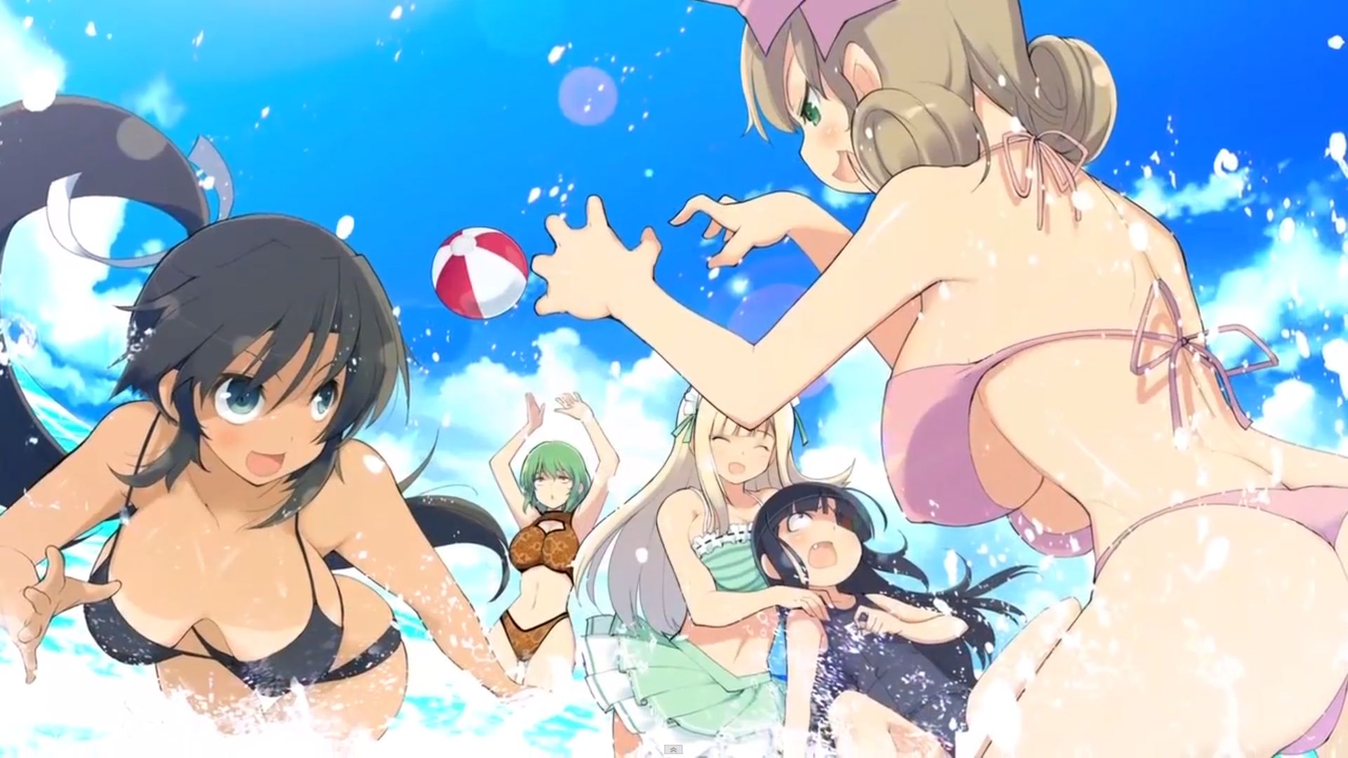 Senran-Kagura-Burst-Beach-Scene